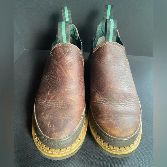 Georgia Giant Romeo Leather Boot Oil Resistant Brown Outdoor Work Farm W6 M4 - Picture 2 of 7